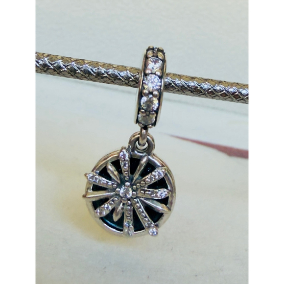 Pandora Jewelry - Authentic Pandora DAZZLING WISHES Blue Enamel/Clear CZ Dangle Charm #797531CZ